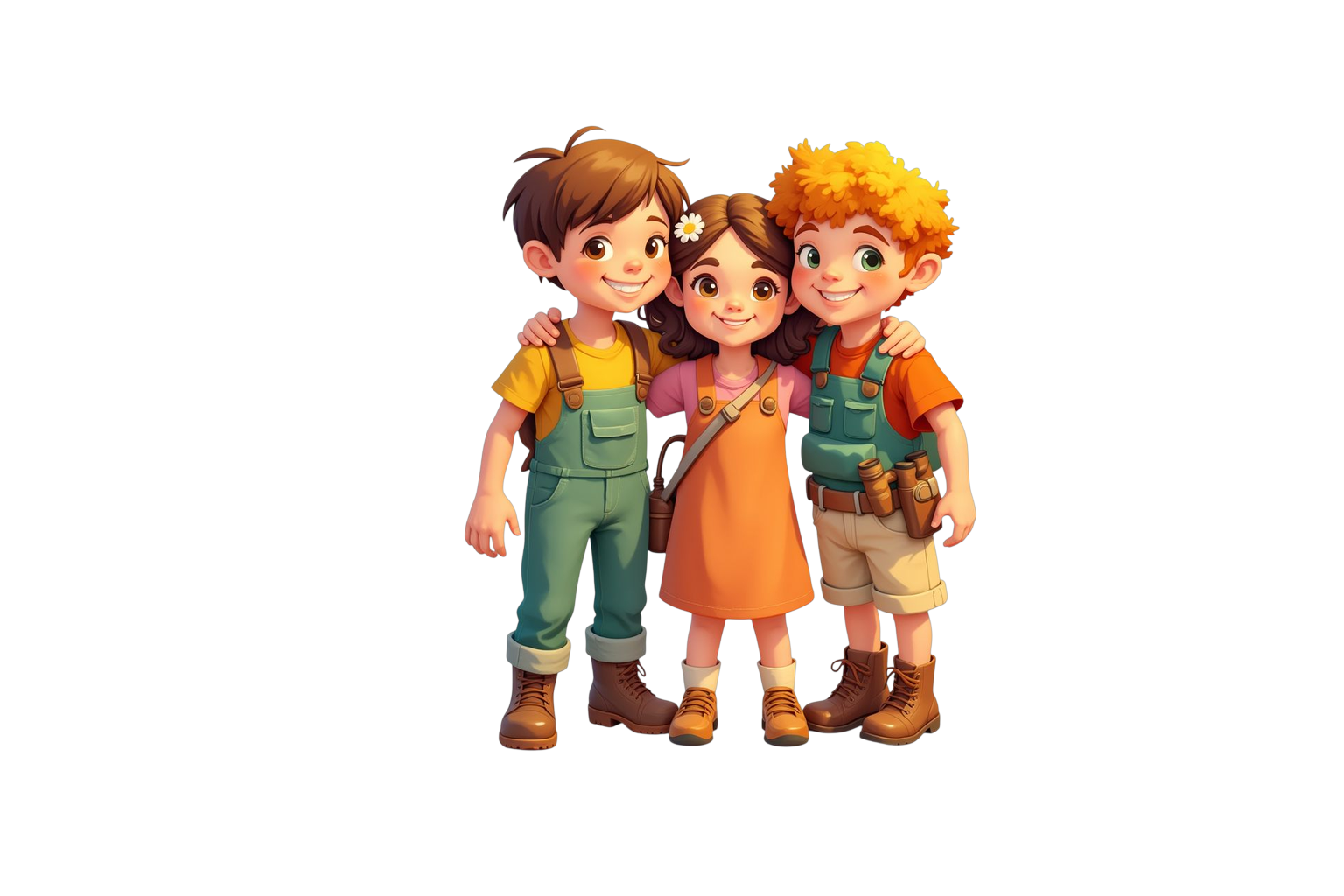 The three playable Avery's Forest Adventure heroes