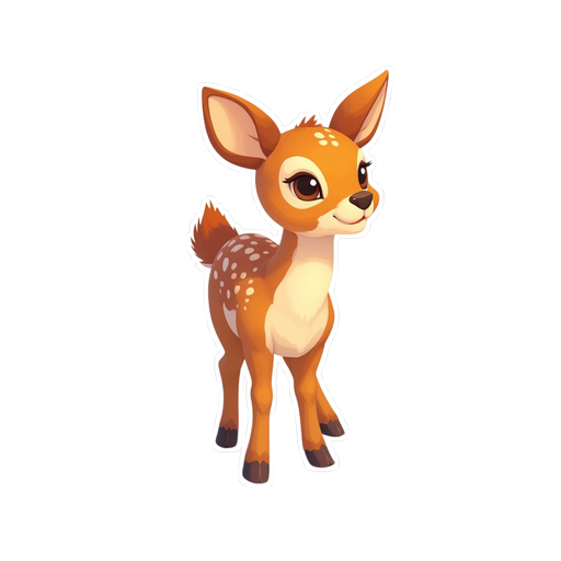 Deer fawn photo collectible